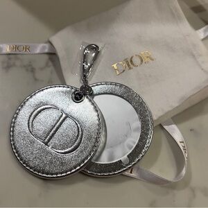 Dior Silver Mirror Keychain + box
